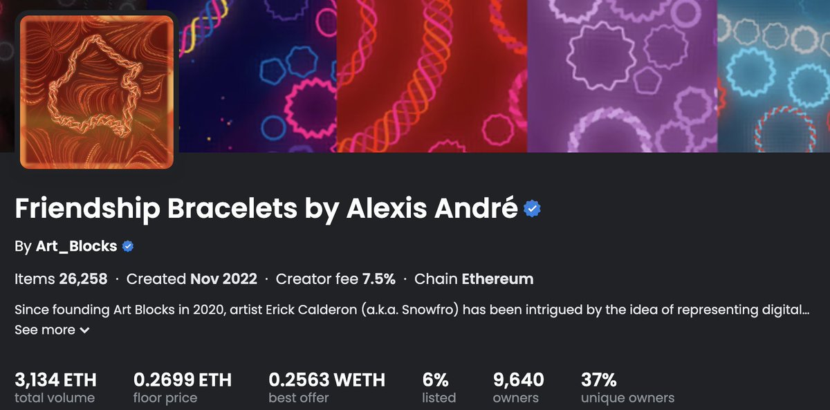 pravijn's tweet photo. Contributed! I feel Friendship Bracelets generated interest in AB in late 2020 as Squiggles did for new AB holders in late 2020. Great hearing the perspectives from members of @FLAMINGODAO on #BLOCKTALKATHON
https://t.co/LZIhmJOdLg https://t.co/GVL31RK3U0