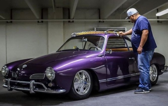 VW Karmann Ghia Lavender VW Karmann Ghia Lavender
