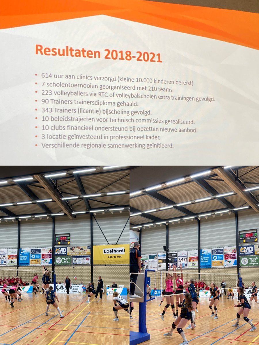 Werkbezoek Sporttakplatform Volleybal. Veel inzet van zoveel vrijwilligers &amp; professionals. De sport draagt bij aan gezondheid &amp; verbinding. Daarom draagt de Provincie <a href="/limburg/">Provincie Limburg</a> eraan bij. En wat een geweldige wedstrijd. Zinderende spanning!
