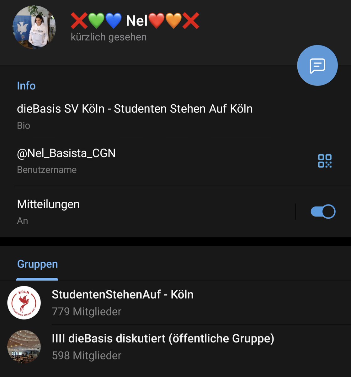 BasisWatch's tweet photo. @watchingyou81 Eine der "Aktivistinnen" ist übrigens im Vorstand der Schwurbelpartei #dieBasis in Köln. 🙃 https://t.co/2JlkeIlspr
