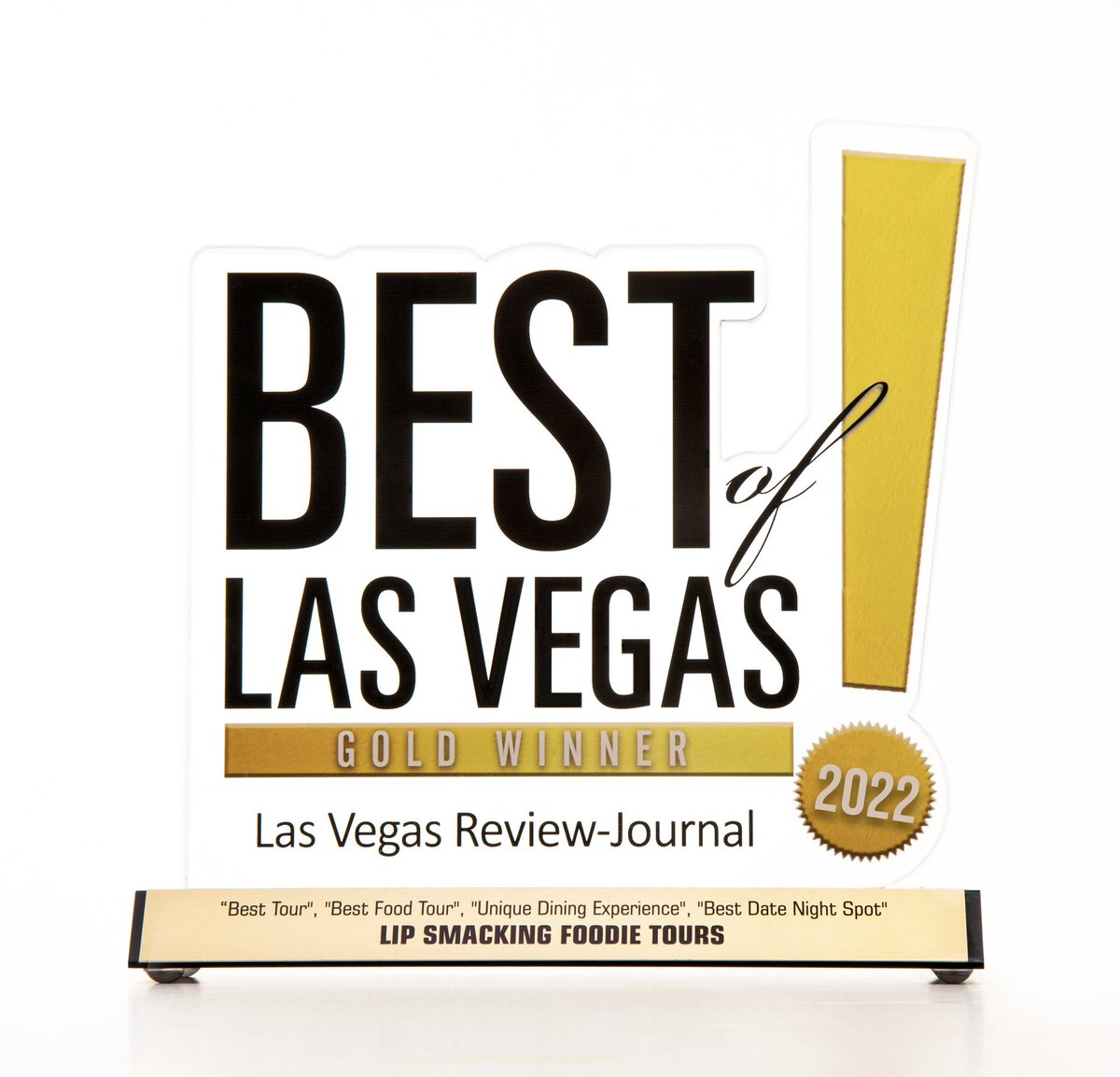 We are thankful for your votes and honored to be awarded Best of Las Vegas by the @reviewjournal 7 years in a row! “Best Tour' “Best Food Tour” “Unique Dining Experience”
