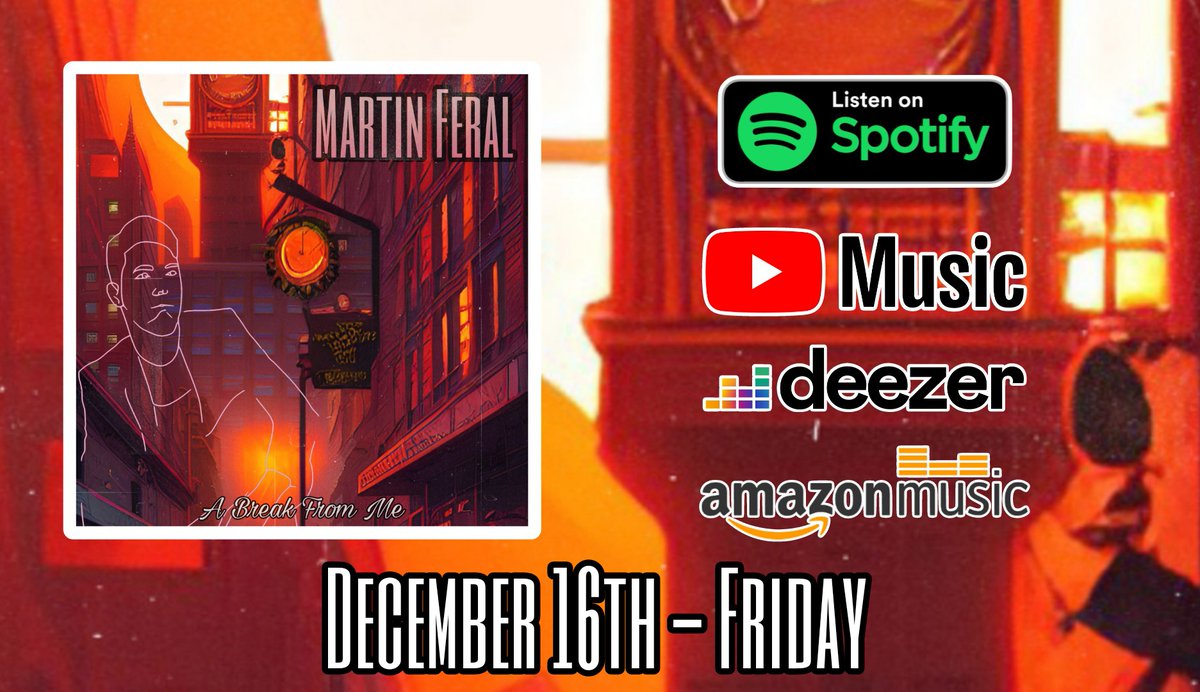 New single "A Break From Me" is released December 16th, this Friday! A short teaser for the official music video will be posted this coming Wednesday 👀
#independantartist #unsigned #NewMusicAlert #LikeShareSubscribe #likeandshare