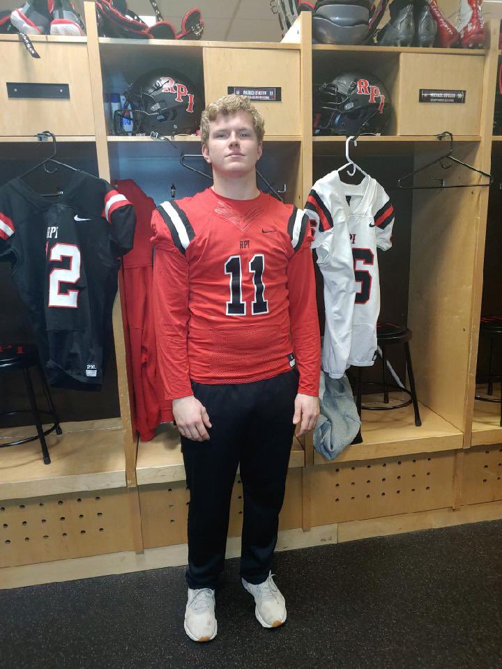 patrickokeefe54's tweet photo. Thanks to @CoachMcFarland_ @CoachJDittman58 and @CoachRI for a great official visit. I am blessed to announce that I have been offered a roster spot at @RPIFootball. #REDFAM 
@CHCTouchdown @CHCCoachWard @coachyearg_ncsa https://t.co/t6vRBTqZ38