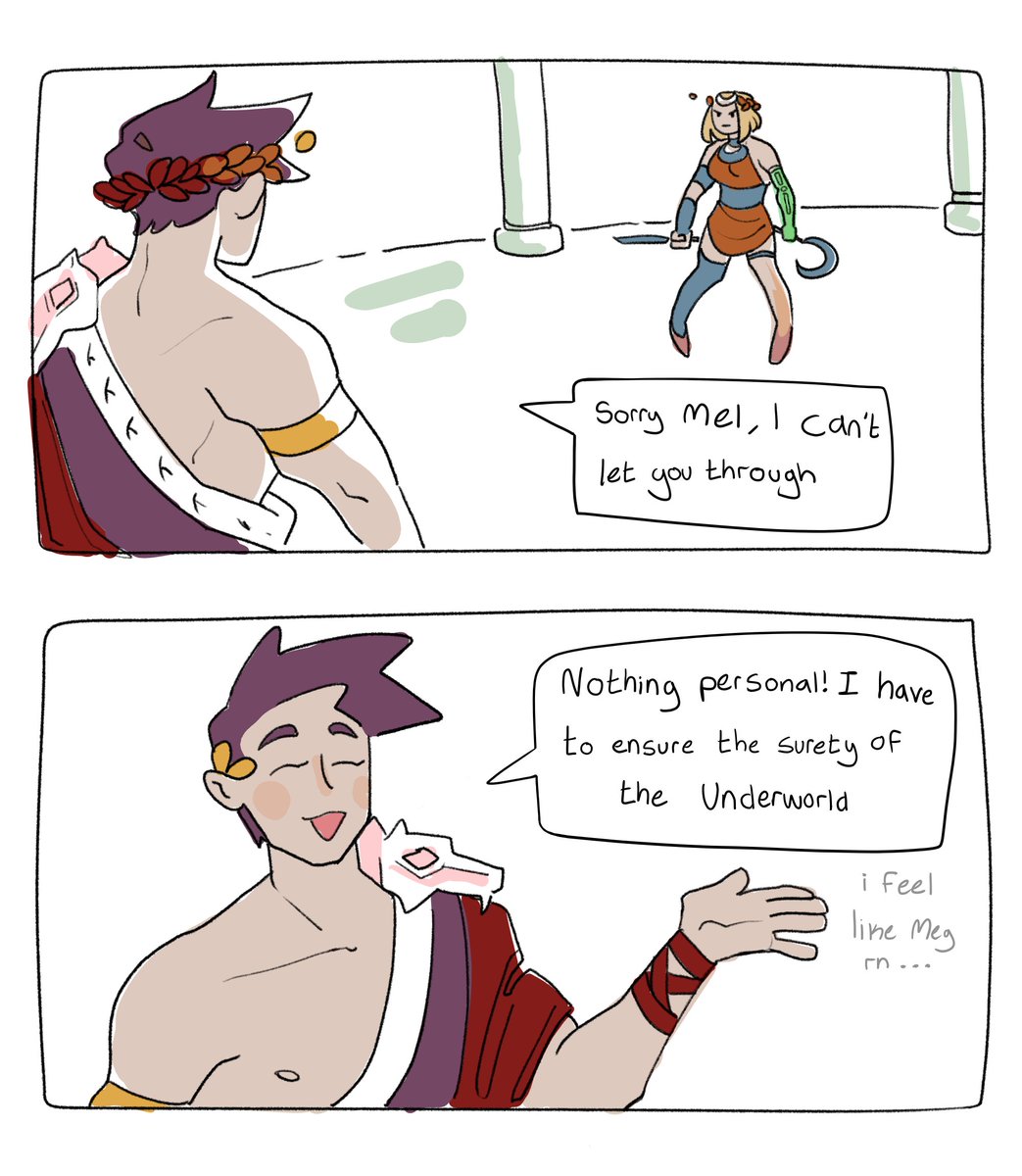 albinobirb's tweet image. If Zagreus was a boss in Hades 2 it would definitely be another cerberus situation