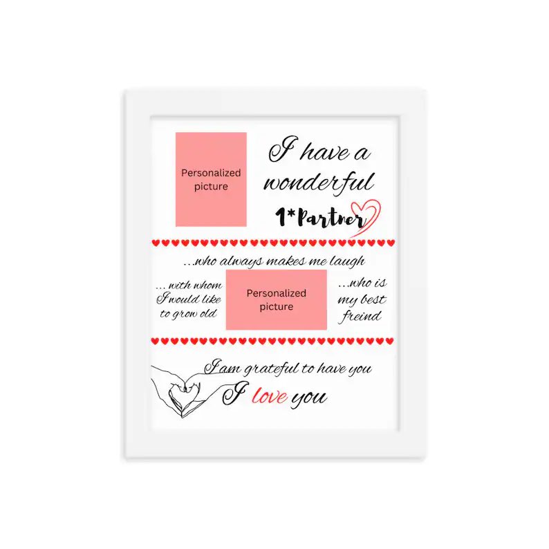 TrendingViewB's tweet image. Custom framed poster | Christmas gift | Valentine's day | Anniversary gift | Birthday Gift | Romantic (1*partner will be replaced with husband, girlfriend etc.) etsy.com/listing/135429… #wallpaper #decor #decoration #EtsySeller #custom #Personalized #romanticcouple #frame