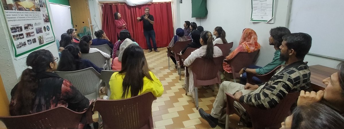 mdi_pk's tweet photo. #Deaf youth team of #Hyderabad visiting our office, after playing first ever inter city #Deaf #women #cricket tournament, #DWC organized by @mdi_pk and @danishkadah
#wfdeaf #deafyouth https://t.co/dD9BMhWawZ