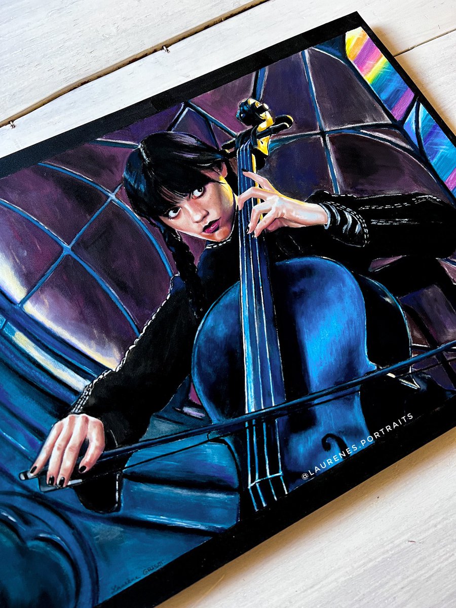 Laureneg_25's tweet photo. Mon tout dernier portrait : Wednesday Addams 🖤
🎨pastels secs et acryliques 

J’espère qu’il vous plaira ! N’hésitez pas à le faire voyager ✨ https://t.co/QkF8GgOOkc