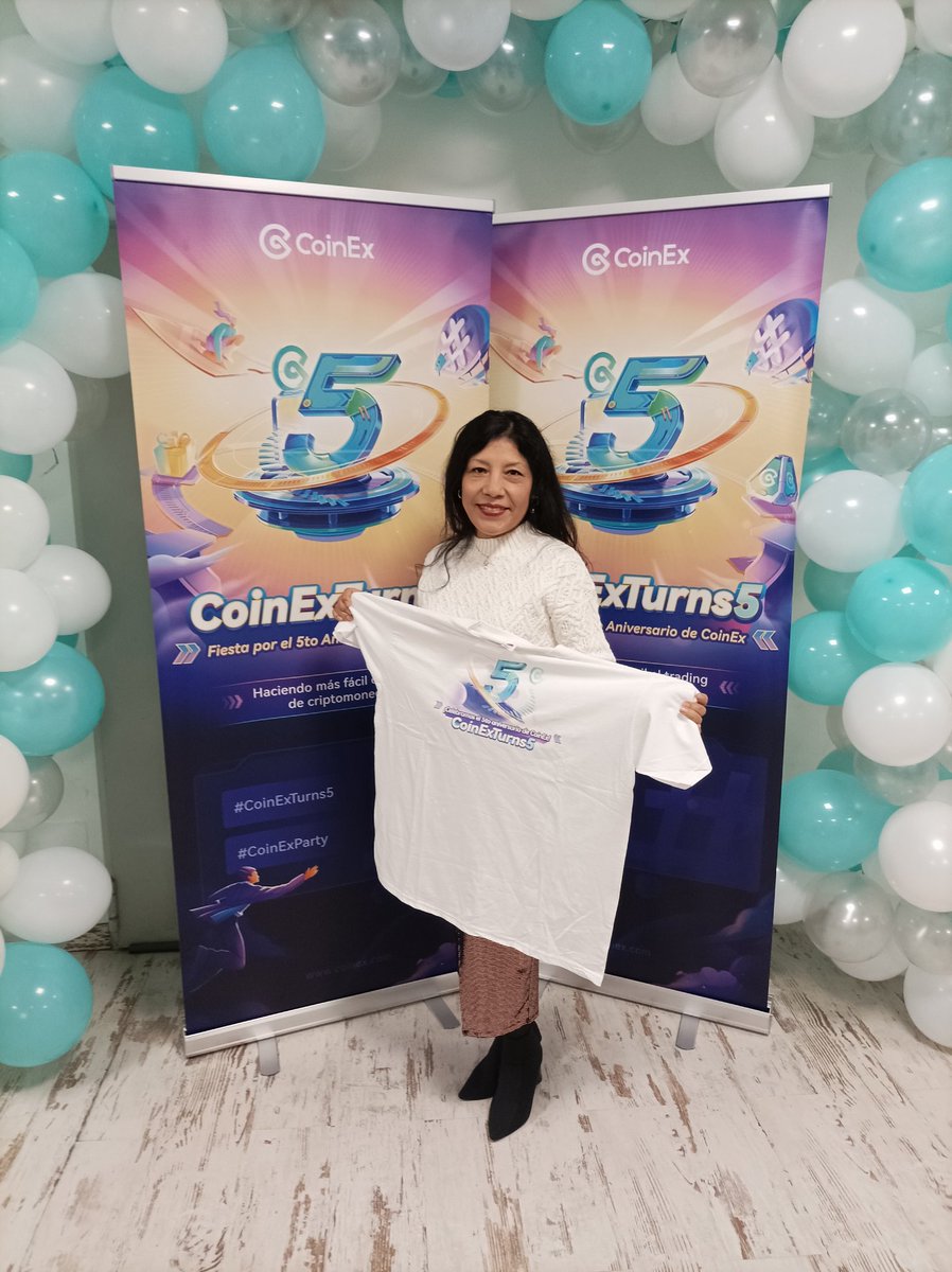 Angelmaco43's tweet photo. En el 5 aniversario de coinex
#CoinExParty #CoinExTurns5 https://t.co/4Q34ZmPR9w