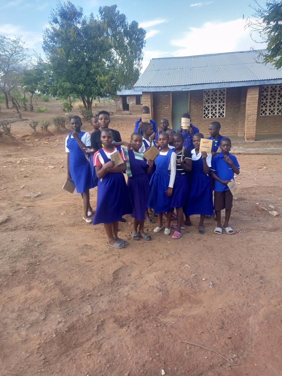 So, through our initiative for girls called "Girls On Top", we had a spelling competition against boys today, and guess what, the girls emerged winners and they each got 2 notebooks as a prize!!!! We are aiming at letting girls realize that they are meant for more!!