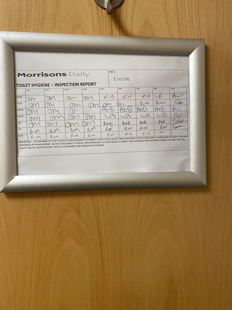 ItsMeganYh's tweet photo. @Morrisons Morrisons daily petrol station Alnwick services beside A1, emergency pull cord no way near floor, what would happen if a disabled person fell on the floor? And to top it off the sheet confirms it was recently checked and signed off! Do your staff need training? https://t.co/7EabHWO7eI
