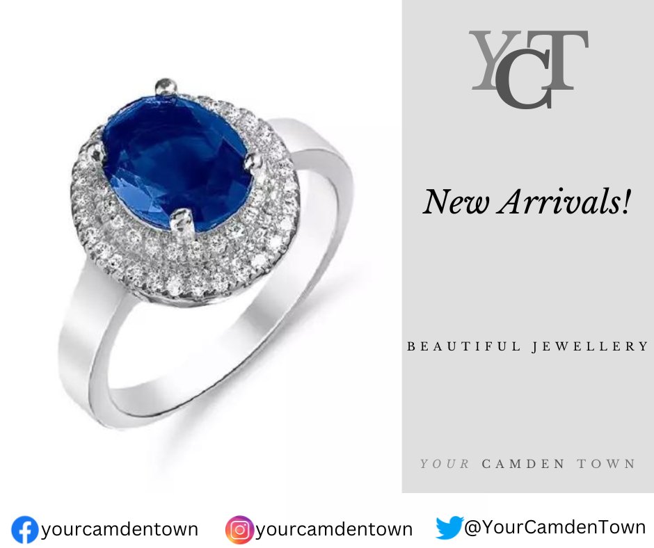 Classic ring of rings!
Sure to make you feel like a princess! 
Classy and elegant. Blue centre stone with 52 clear C crystals surrounding centre stone
Rhodium-plated
💍Will sell out fast!💍
#beautifulgifts #jewellery #YourCamdenTown #YCT #OnlyTheBest #QualityGoods