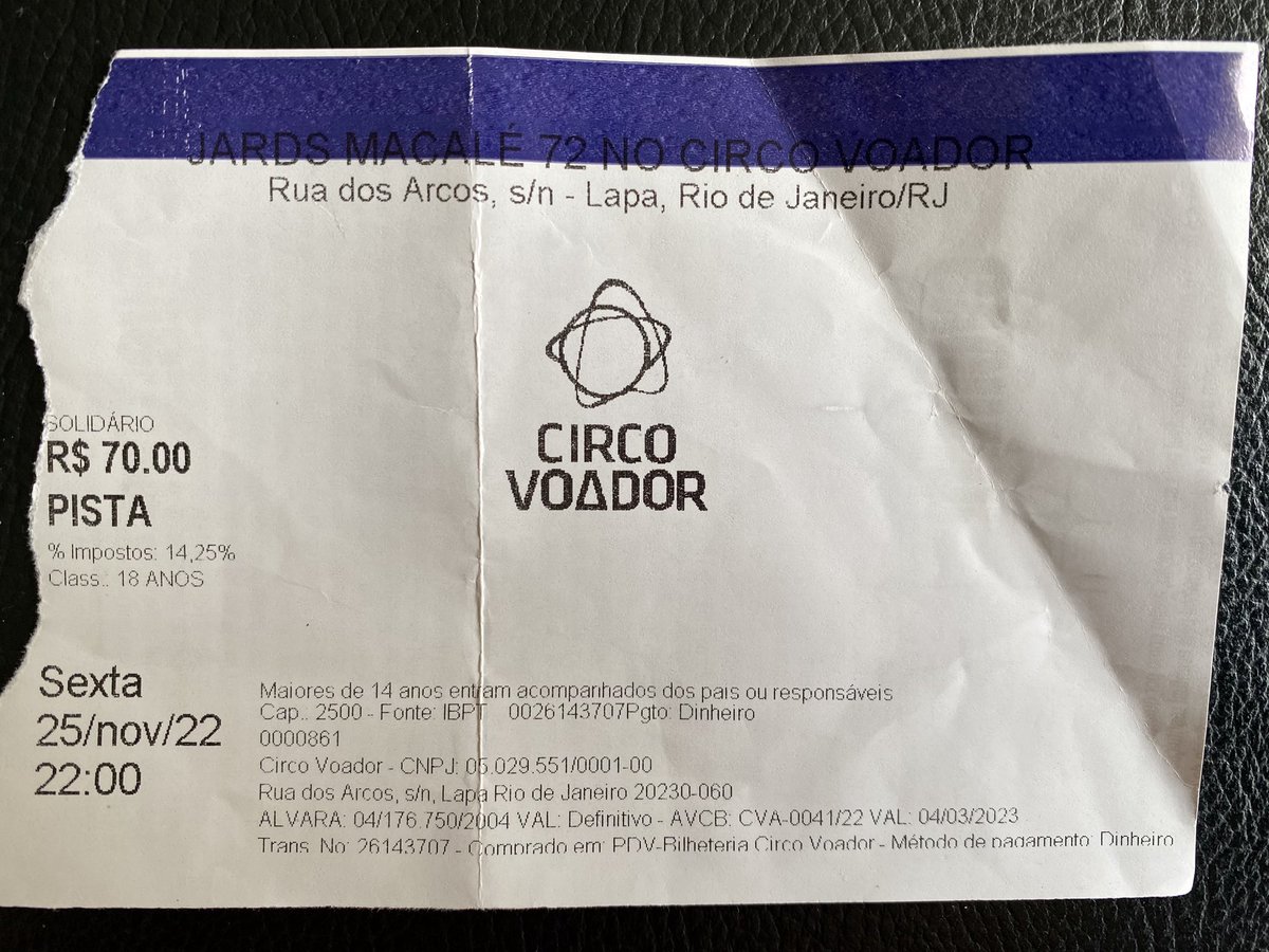 ingressodeshow's tweet photo. . #jardsmacale @circo_voador #RJ 25/11/22 https://t.co/1FXObd6ZwE