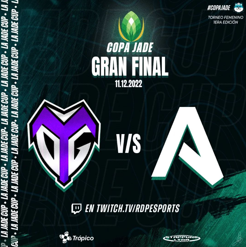 javomarts___'s tweet photo. 🔴 INFO: Hoy se disputa la final de la #CopaJade a las 18:00 hrs 🇨🇱🇦🇷🇧🇷 patrocinada por @RDP_ESPORTSGG 
Se enfrentan:
@aqtteam vs @TrueDamageSport 
#GameChangers #VALORANT https://t.co/CbUKkoaMI0