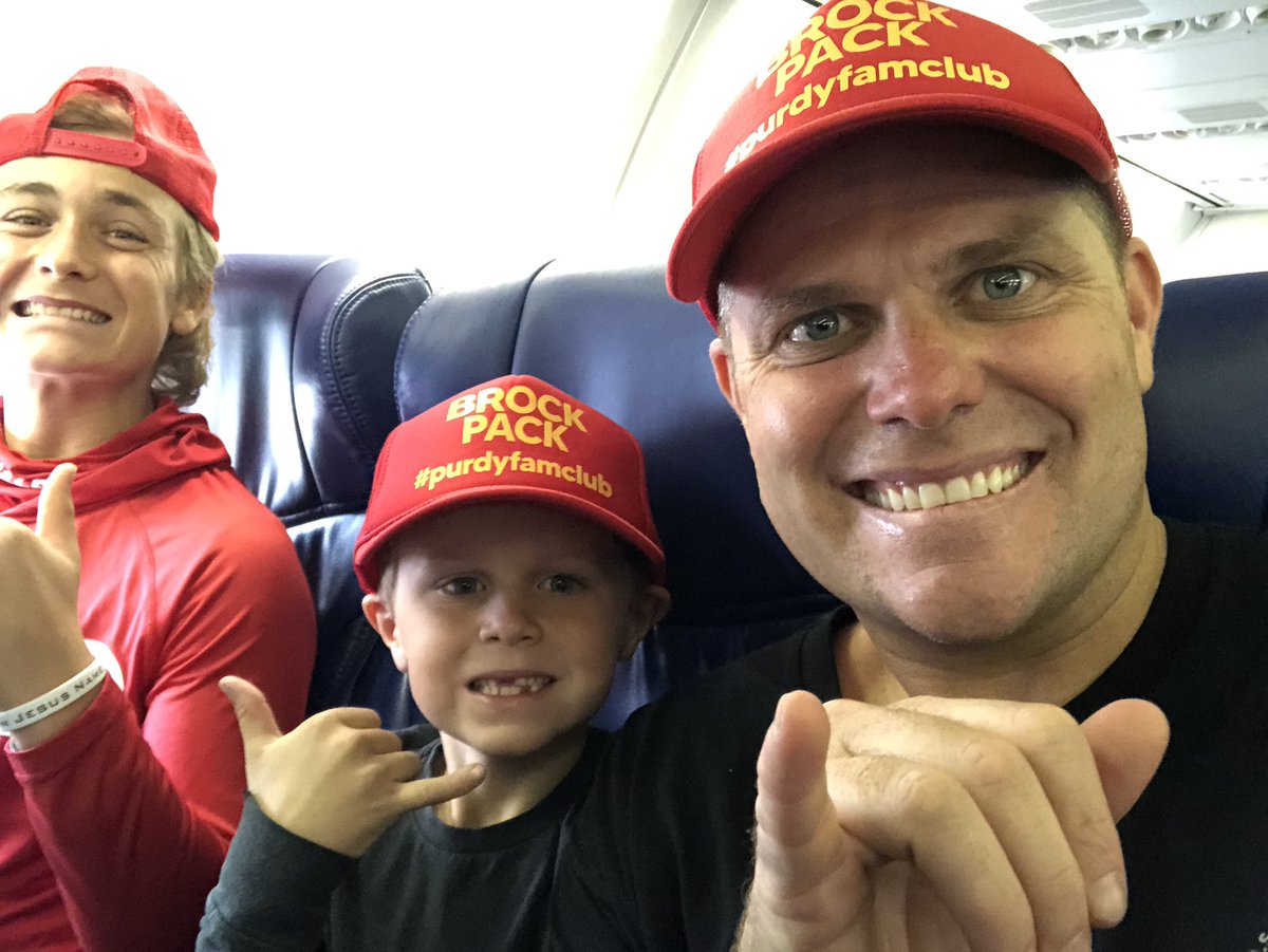 Enroute to watch our cousin make his first <a href="/NFL/">NFL</a> start for the <a href="/49ers/">San Francisco 49ers</a> !!! LETS GOOOOOOO!!!!!! #PurdyFamClub <a href="/brockpurdy13/">Brock Purdy</a>