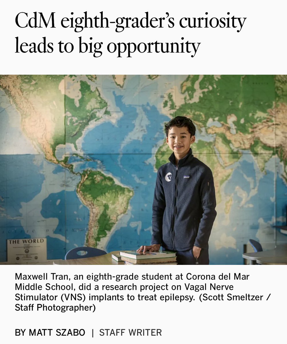PRIDE in this beautiful and impressive story about CdM 8th grader Max Tran and middle school teacher Mr. Eversgerd! 💙🔱💙
