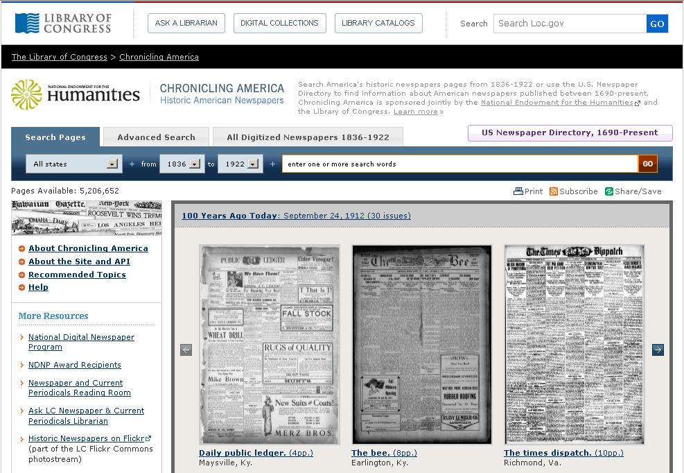 Want to learn how to use Chronicling America with your students? See how these free and publicly accessible newspapers can be used for research Tuesday, December 13 at 2pm ET. fdlp.gov/news/webinar-c… #edchat #elemchat #sschat #tlchat #aasl
