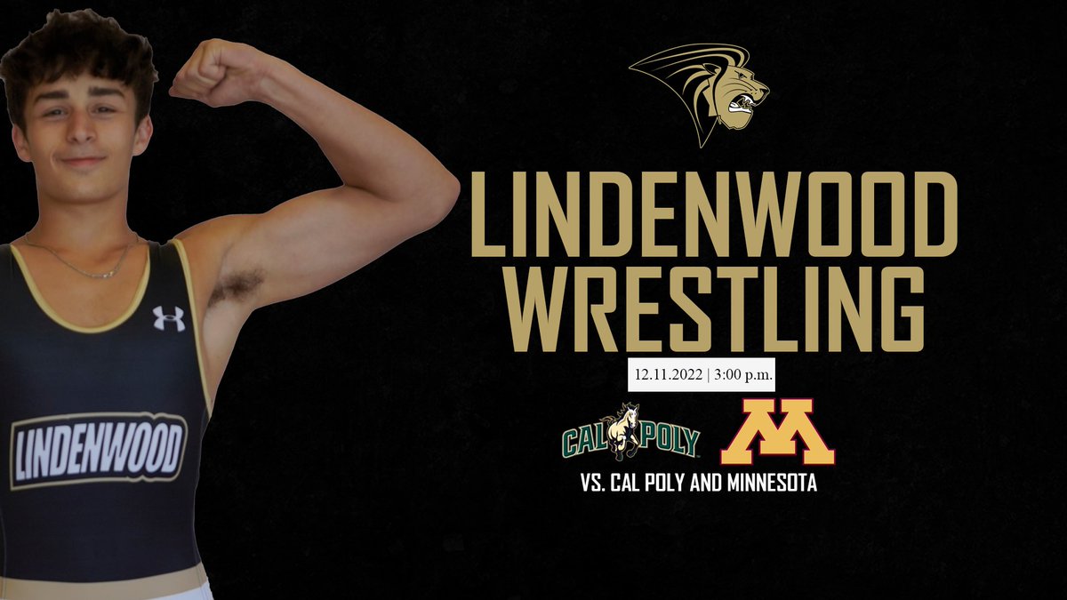 Lindenwood Athletics (@lu_lions) on Twitter photo The <a href="/LUWrestling/">Lindenwood Wrestling</a> team 🦁🤼♂️ is back in action, competing at Cal Poly.
📍 | San Luis Obispo, Calif.
⏰ | 3⃣ p.m.
📺 | bit.ly/3V3lzPX
📊 | bit.ly/3FI4WVc
#NewLevel The <a href="/LUWrestling/">Lindenwood Wrestling</a> team 🦁🤼♂️ is back in action, competing at Cal Poly.
📍 | San Luis Obispo, Calif.
⏰ | 3⃣ p.m.
📺 | bit.ly/3V3lzPX
📊 | bit.ly/3FI4WVc
#NewLevel