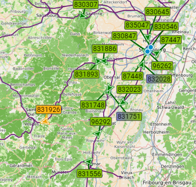 NBordillat's tweet photo. Un dimanche chargé, mais au vert pour @TERGrandEst. C'est l'effet du #REME, développement d'offre sans précédent décidé par @regiongrandest et @strasbourg, particulièrement le week-end et le soir en semaine.
@TER__SNCF  pour une société en mouvement, solidaire et durable! https://t.co/A7lltYNVCg