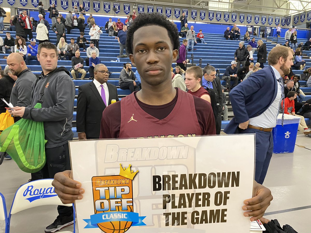 Edwin Dorbor was the <a href="/GroveHoops/">Crimson Basketball Booster Club</a> player of the game in their win over CDH