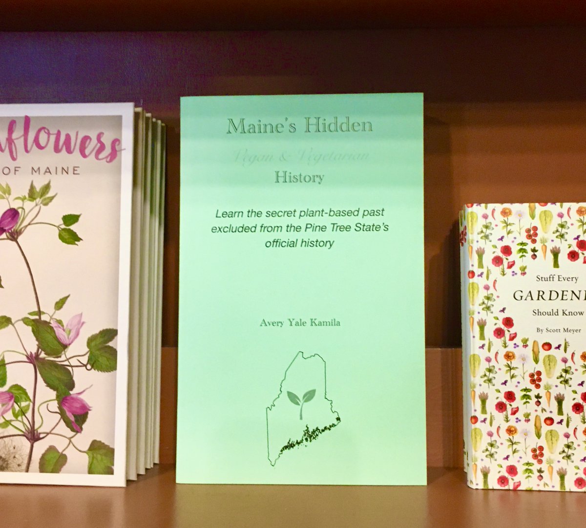 AveryYaleKamila's tweet photo. Thank you @mainehistory for selling this collection of my columns about #Maine 's hidden #vegan &amp; #vegetarian #history first published in the @PressHerald and made possible by @VegFund https://t.co/pgpYIZDpy1