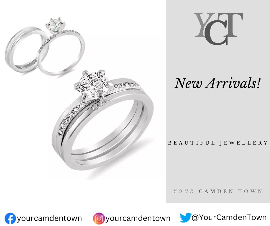 How stunning is this!
Rhodium-plated 3-band-effect ring with Brilliant Cut Clear Cubic Zirconia. Centre band can be removed entirely and worn as a Solitaire Ring. 
💍Order yours now!💍
#beautifulgifts #jewellery #YourCamdenTown #YCT #OnlyTheBest #QualityGoods