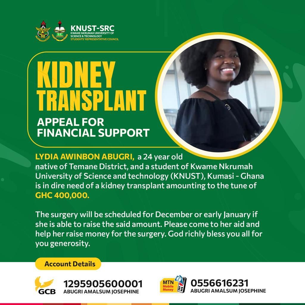 Dear you, a 10 cedi and beyond for Lydia. Let's do this. Send a screenshot after you donate a 10 and beyond.
You will have done much more if it was vice versa. Please do this for humanity.