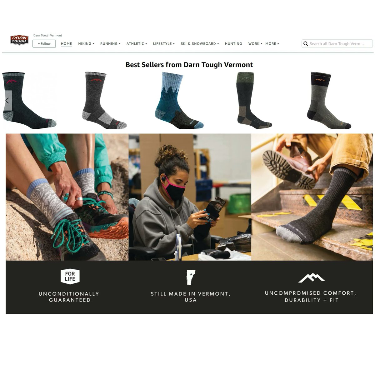AmericanMadeNo1's tweet photo. Darn Tough(tm) Socks - Made In USA
Need last minute Christmas gift ideas?  #BuyAmerican
Available on Amazon!
See more: https://t.co/oi9Le85oU2

#MadeInUSA #American #Made #Manufacturers #QualityClothing #quality #clothing #socks #discount https://t.co/7T78EjtU7q