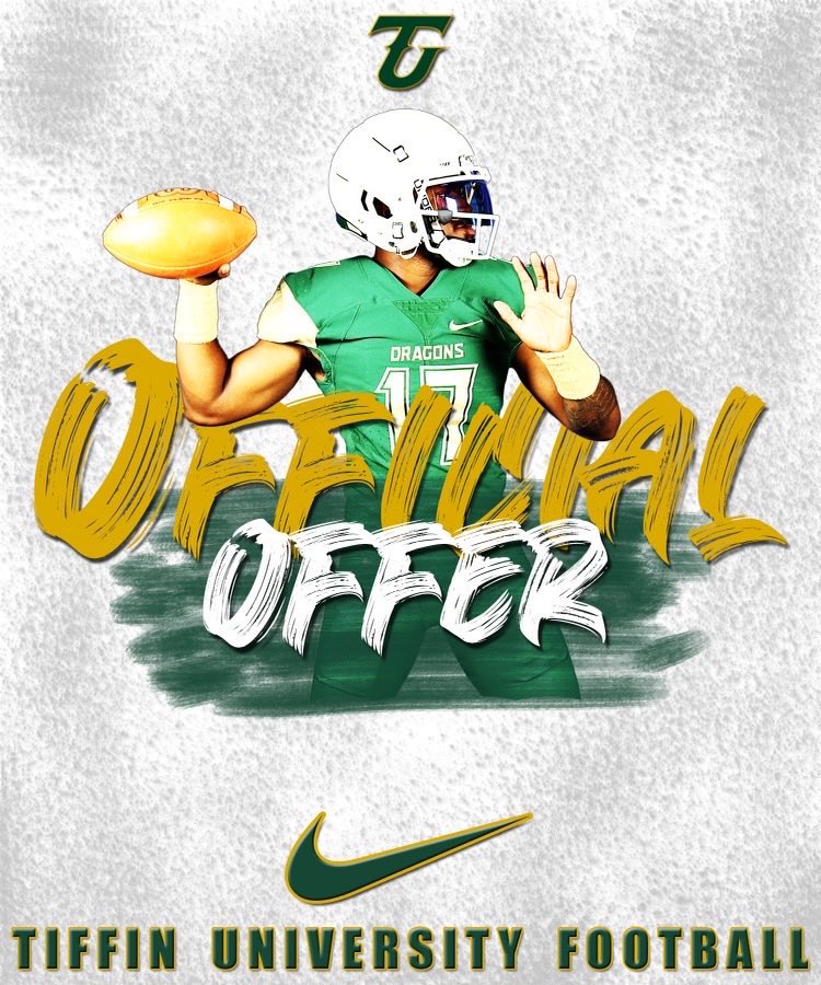 After a great conversation with <a href="/CoachCarmichaeI/">Parker Carmichael</a> I am blessed and grateful to recieve an offer from tiffin university.