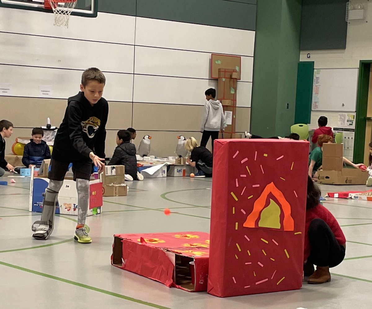 timmyGTI's tweet image. “Fireball” was created by 4th @WGESdragons learners during pull-out instructional support/ #differentiation learning after pre-assessing out of their grade level math unit #WGESCardboardChallenge #rigor #collaboration #criticalthinking @DragonsCandI