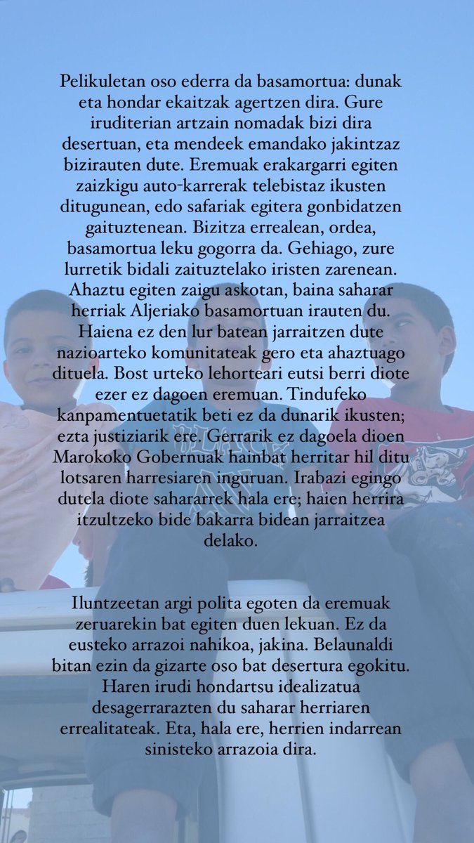 ajurialibe's tweet photo. Onintza Enbeitaren ‘Basamortua’
2022ko Abenduak 6 https://t.co/k2ac0SAef4