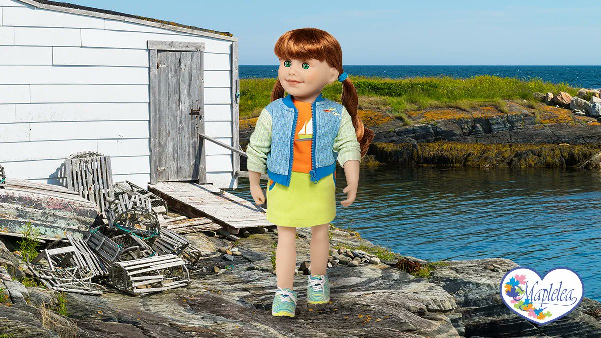 Is it summer 2023 yet? Jenna can't wait to head down to the harbour in Lunenburg to watch the dory races in her all-new outfit! ⛵ 

The Dory Days Casual Jacket and Skirt Set includes a skirt, a zip jacket, and a colourful dory shirt!  

Shop the outfit: maplelea.com/products/dory-….