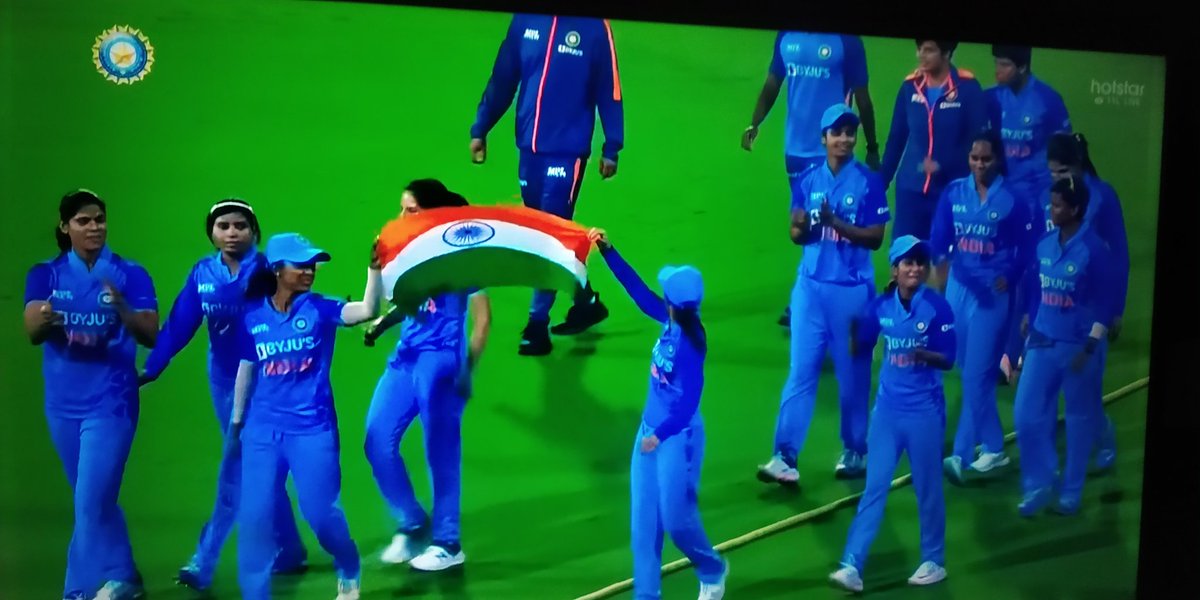 Super over won by super women....!! #INDvAUS #superover #SmritiMandhana #womeninblue