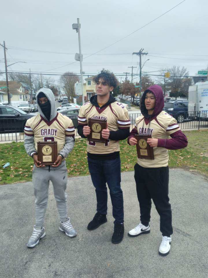 Congrats to Isiah hopper B conference leader in rushing tds and yards
Ben prelvukaj.  B conferencecleader in tackles and sacks
Sho A leader in total points.   Falcons flying high.