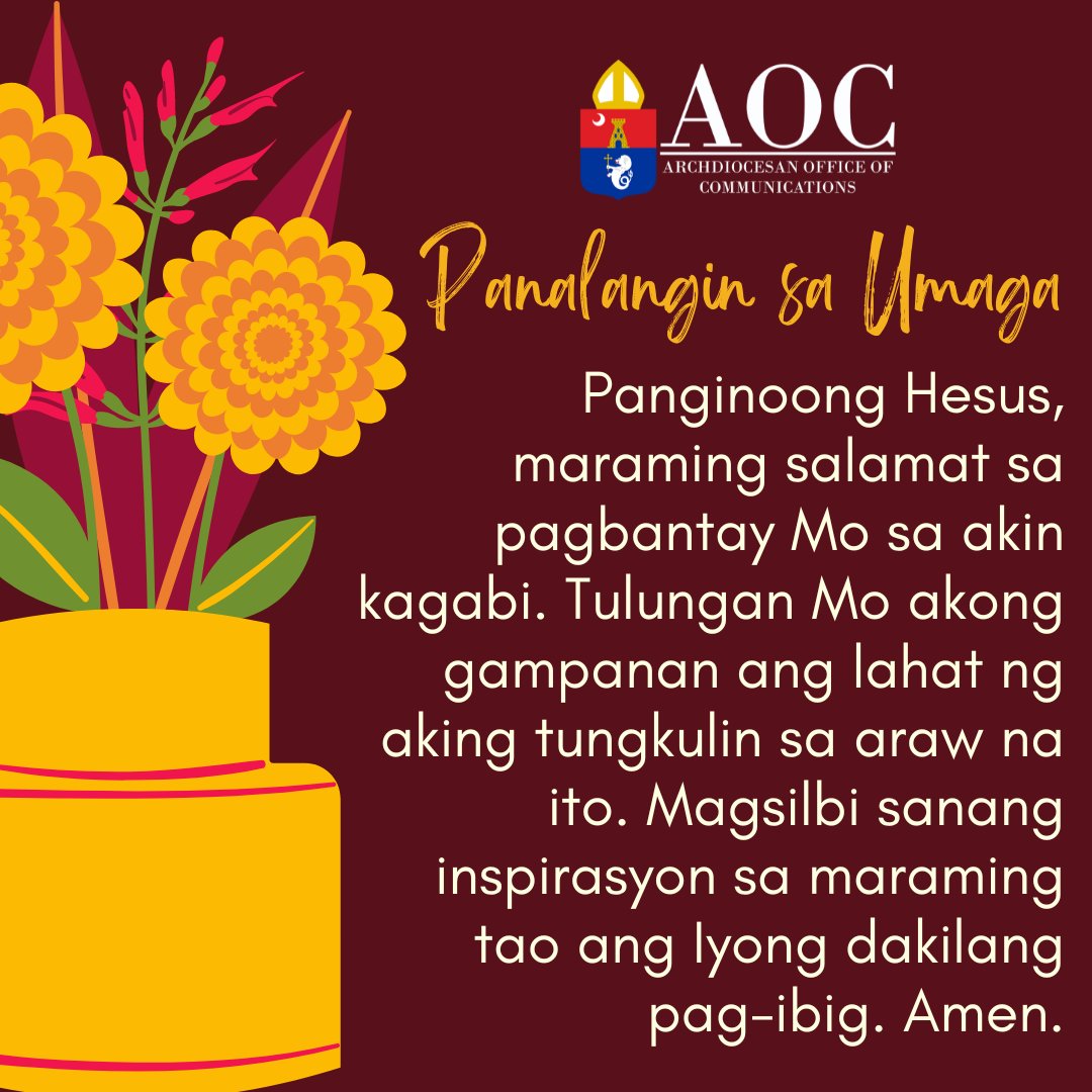 Rcamaoc On Twitter PANALANGIN SA UMAGA Panginoong Hesus Maraming rcamaoc-on-twitter-panalangin-sa-umaga-panginoong-hesus-maraming