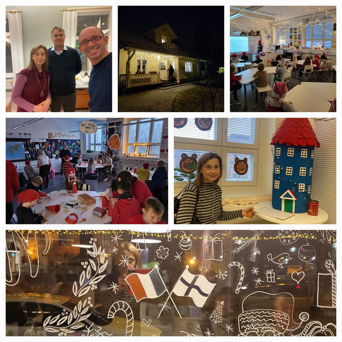 Meme_csg's tweet photo. 1 week ago my colleagues and I were coming home after job shadowing in Vaasa, Finland. Meeting old&amp;new friends, experiencing music and STEAM approaches, family life and magic Xmas atmosphere. Thanks 4ever! @ErasmusPlusInd @Erasmus_Project #onkilahden #casaroli #vaasaschooloffice https://t.co/tb1rfWfxrb