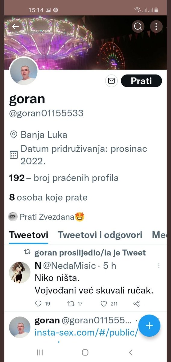 ListaPredatora's tweet image. Molimo Vas da prijavite,korisničko ime je @goran01155533 bukvalno danas je napravio profil i počeo da ubacuje ženama u DM slike neprimerenog sadržaja.Ovakvim likovima nije mesto na tviteru i vreme je da podignemo glas protiv ovakvog ponašanja ovih slobodno možemo reći manijaka