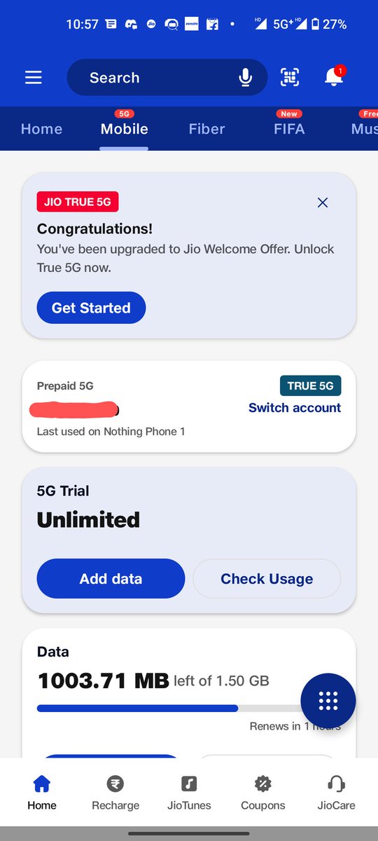 Sahilpr143's tweet photo. @sahuashirwad @reliancejio @JioCare Bro you are a fucking genius
Got the invite
Thanks man https://t.co/AXAY6ZNA4q