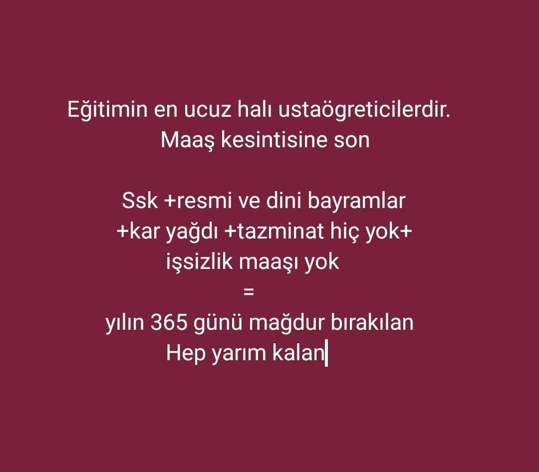 UstaSözlşme Kadroİstyor <a href="/RTErdogan/">Recep Tayyip Erdoğan</a> <a href="/kilicdarogluk/">Kemal Kılıçdaroğlu</a> <a href="/meral_aksener/">Meral Akşener</a> <a href="/vedatbilgn/">Vedat Bilgin</a> <a href="/csgbakanligi/">T.C. Çalışma ve Sosyal Güvenlik Bakanlığı</a> <a href="/tcmeb/">Millî Eğitim Bakanlığı</a> <a href="/mebhbogm/">MEB Hayat Boyu Öğrenme Genel Müdürlüğü</a>
<a href="/_aliyalcin_/">Ali YALÇIN</a>