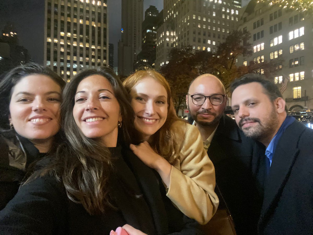 Mitvim's tweet photo. Mitvim team members @MurcianoGil and @VictoriaSolk attended @IsraelPolicy4m’s annual event in New York honoring Amb. @Martin_Indyk’s contribution to #peacebuilding with other Israeli civil society leaders! Back to Israel to bring 2022 to a close 🇮🇱 https://t.co/CvZaObWfwT