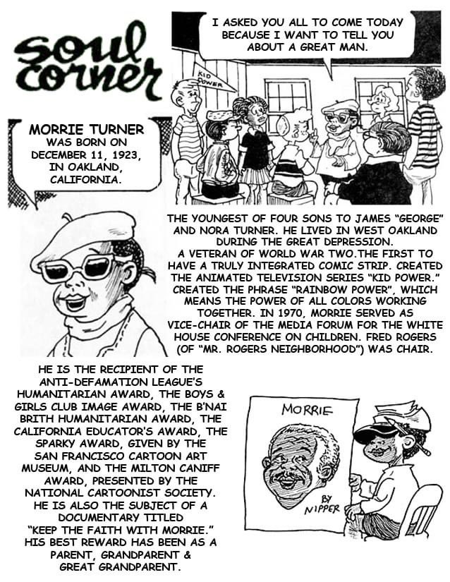 CoolComix's tweet photo. Happy Heavenly Birthday to cartoonist Morrie Turner (Dec 11, 1923 - Jan 25, 2014), creator of the #comicstrip Wee Pals, the first American syndicated strip with an integrated cast of characters.
#morrieturner #weepals #cartoonist #comics @NatCartoonSoc @SchulzMuseum @cartoonart https://t.co/1grDEkbKlG