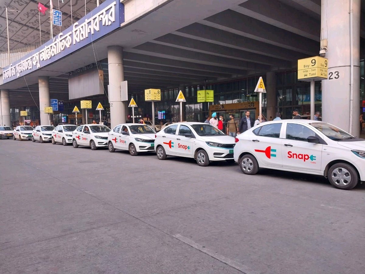 manojgupta1979's tweet photo. Kolkatta Airport is now e-vehicle enabled with Snap e Cabs.

Premium Business Class services will be launched from next week.

#steelmantelecom 
#stockstowatch 
#StocksInFocus 
#stockmarkets 
#StockMarket https://t.co/I5EuLIUyeR