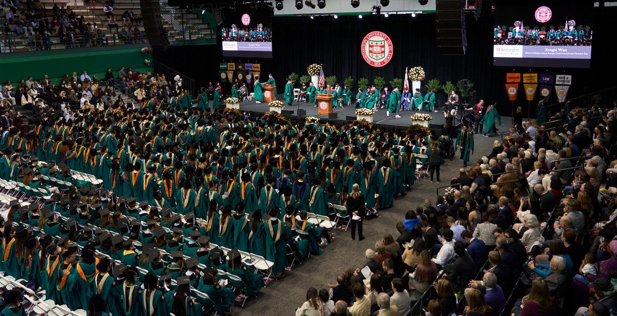 WashU's tweet photo. Over the weekend, 1700 Bears became the newest members of our WashU alum family. Congratulations to our December #WashU22 graduates! We look forward to all you’ll continue to achieve and will always be here to welcome you home. ❤️🎓💚 https://t.co/LrEy57sZVU