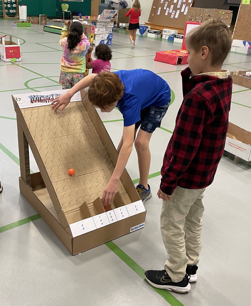 timmyGTI's tweet image. To meet the goal of “campus-wide participation”, @WGESdragons families made games at home for the #WGESCardboardChallenge @ #DayofPlay! Check out these super-impressive creations! #pblsuccess #theGrove #InspireExcellence @Carrollisd @DragonsCandI