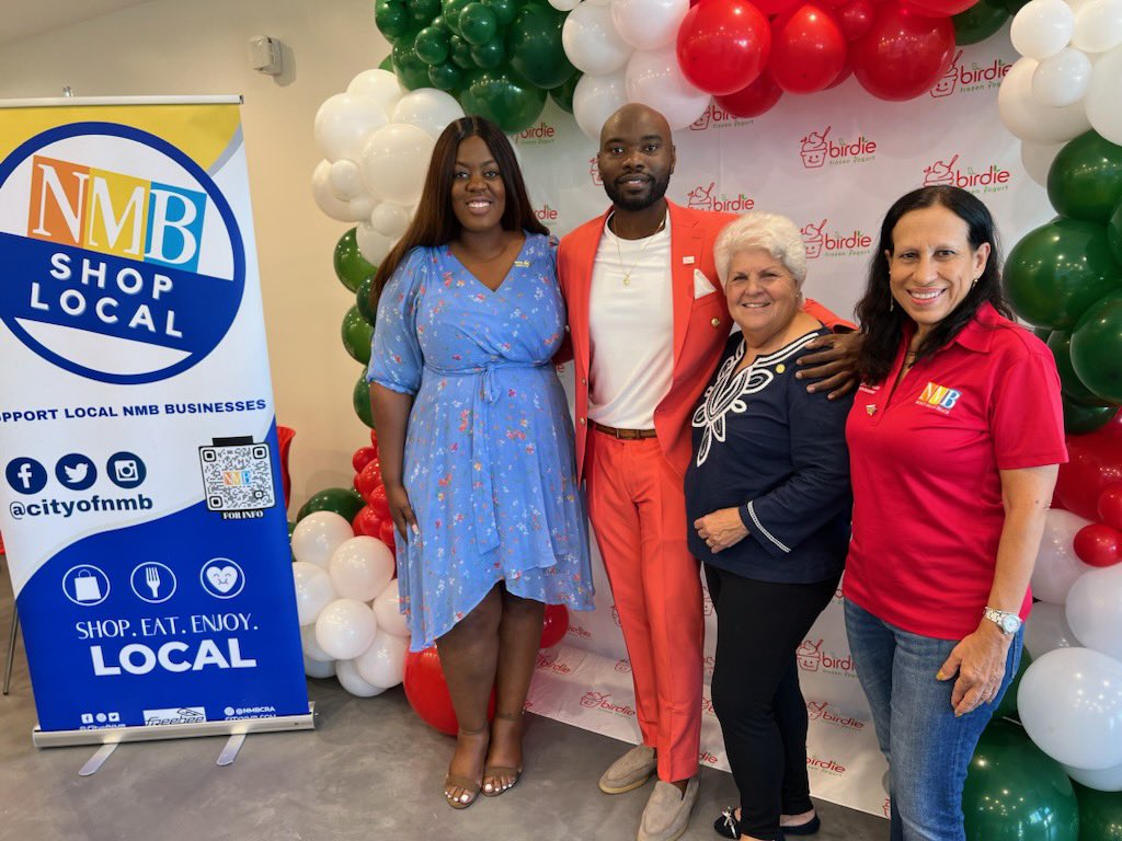 CityNMB's tweet photo. Welcome to NMB @birdiefroyo π Letβs remember to shop local and support our amazing business community! #iamNMB #ShopLocal https://t.co/pvx8InTnEy