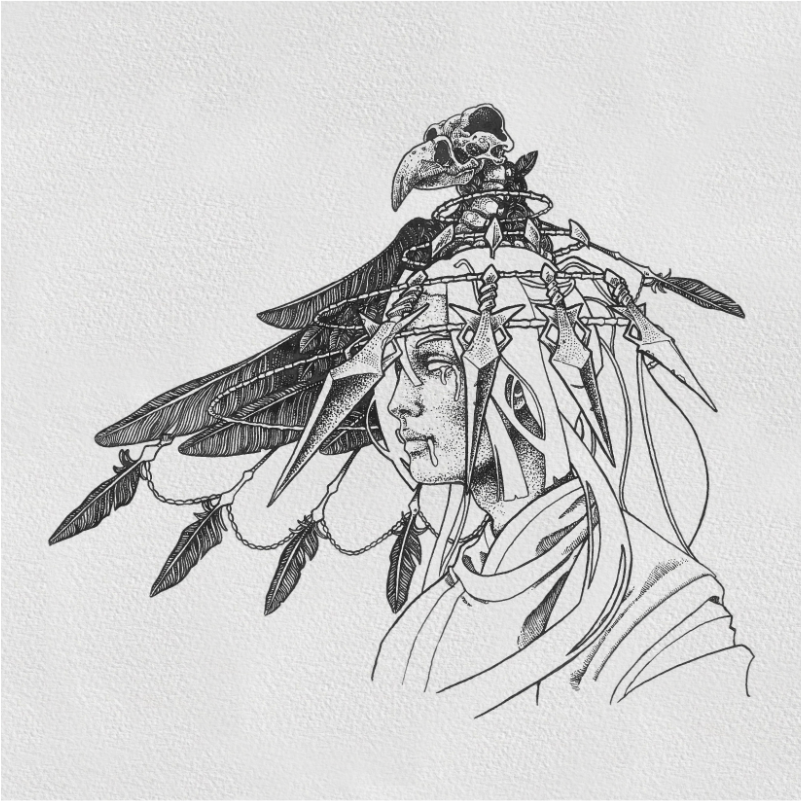 BrunoFe36728938's tweet photo. This commissioned artwork, created by me, depicts a fierce adventurer adorned with the spoils of the wild.
#commissionedart #adventurer #coolhat #feathersandbones #wildspoils #fiercecharacter #originalart https://t.co/Owr2uHbj94