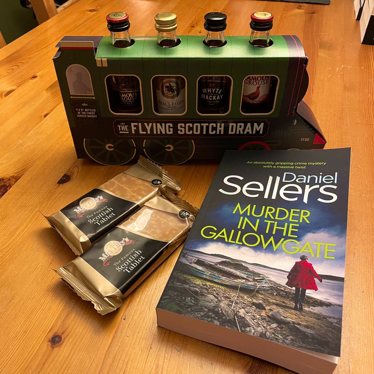 DJSellersAuthor's tweet image. Lola has asked me to do a pre-Xmas #giveaway! #Win a selection of mini Scotch whiskies, some yummy tablet &amp;amp; a signed/dedicated copy of #MurderintheGallowgate Just:

✅ like
✅ retweet
✅ follow me
 
(UK residents only, as alcohol) #winner picked 15 Dec 2022.
#competition #free