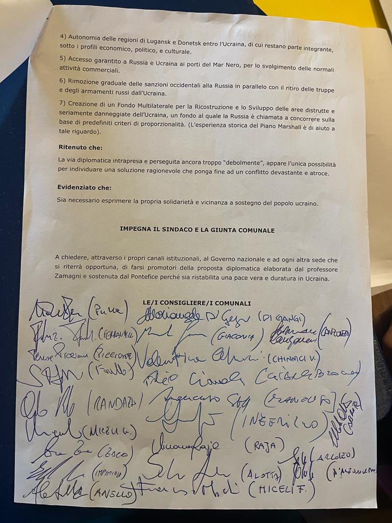 Odg proposta <a href="/vatican_va_it/">Vatican.va</a> per la pace in #Ucraina <a href="/ComunePalermo/">Comune di Palermo</a> <a href="/ConsultaPace/">ConsultadellaPace</a> #intergruppoPaceDirittiUmani  #zamagni