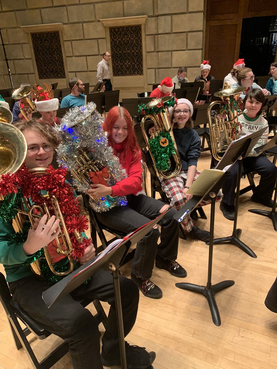 Waterloo is ready for #TubaChristmas in Kodak Hall in Rochester!🎶🎄