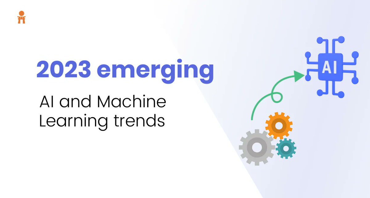 2023 emerging #AI and #MachineLearning trends 
by <a href="/DataScienceDojo/">Data Science Dojo</a>

Go to: buff.ly/3gCIrHL

#DataScience #Analytics #IoT #BigData #ArtificialIntelligence #ML #MI #InternetofThings #Digital 

cc: <a href="/bigdata/">Ben Lorica 罗瑞卡</a> @mikequindazzi <a href="/kuriharan/">Kohei Kurihara - Privacy for all together 🌍</a>