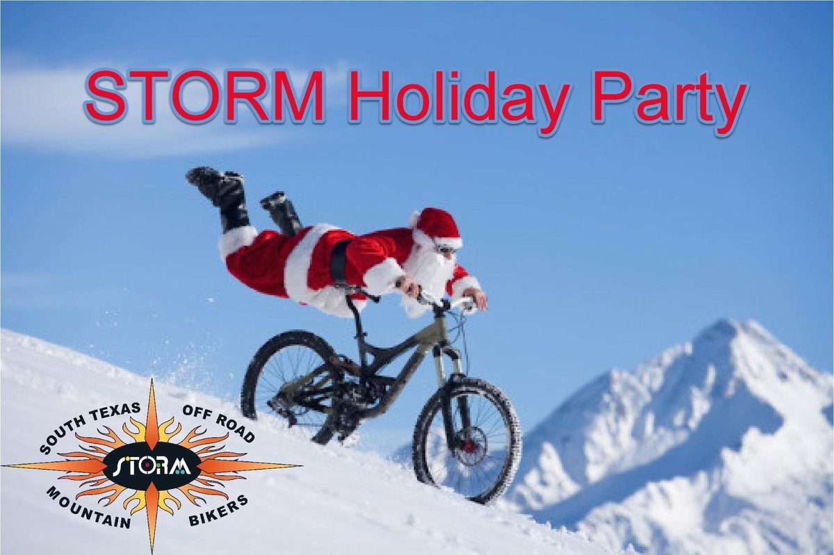 STORM_MTB's tweet photo. When: Tuesday, December 13th from 7:00pm-10:00pm
Where: Alamo Cafe, 10060 I-10, San Antonio, TX 78230

Jonathan Hagerman will be giving a short presentation on The Dirt Therapy Project.

Toys for infants through teens to be delivered to the Christus Health Children's Hospital https://t.co/pudkfymxQ3